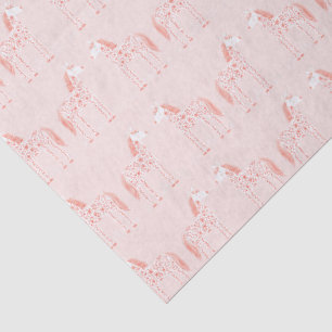 Papier Mousseline Magique Licorne Rouge Rosé
