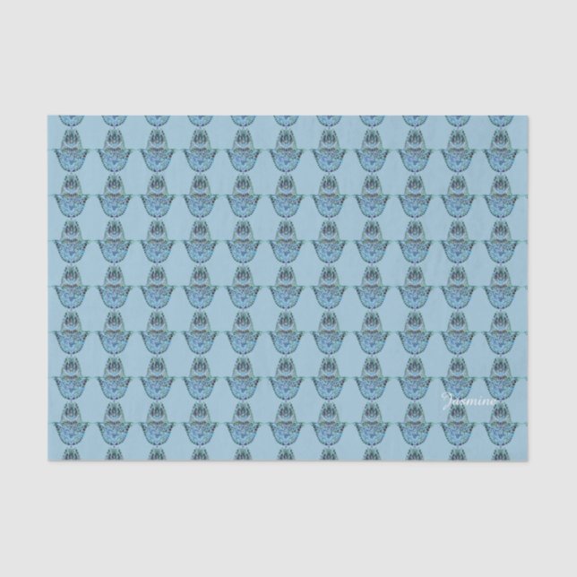 Papier Mousseline Main Mosaic Hamsa (Recto)