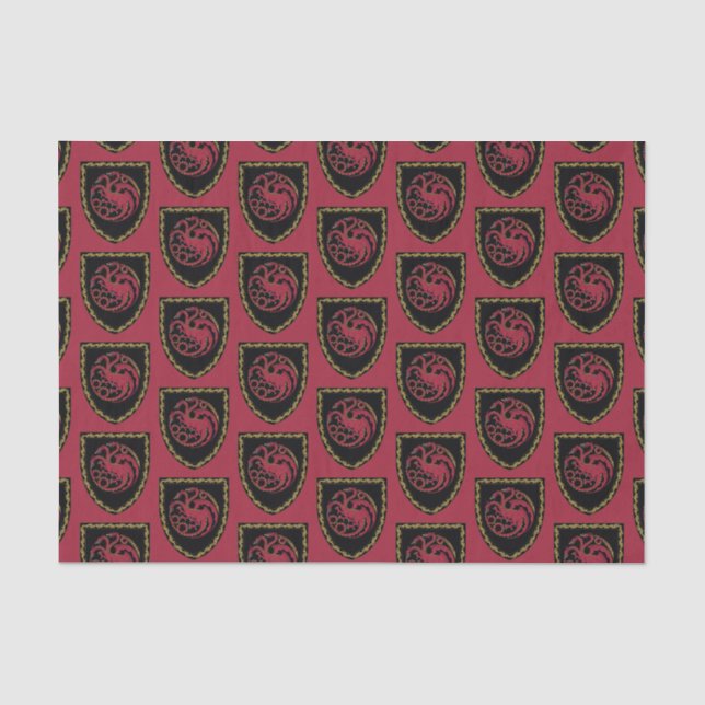 Papier Mousseline MAISON DU DRAGON | Maison Targaryen Crest (Recto)