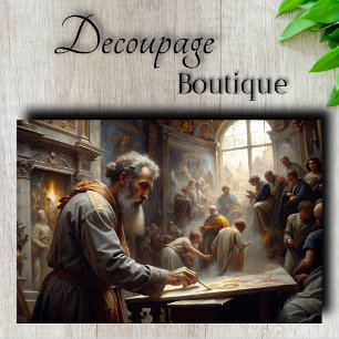 Papier Mousseline Maître de la Renaissance en Découpage