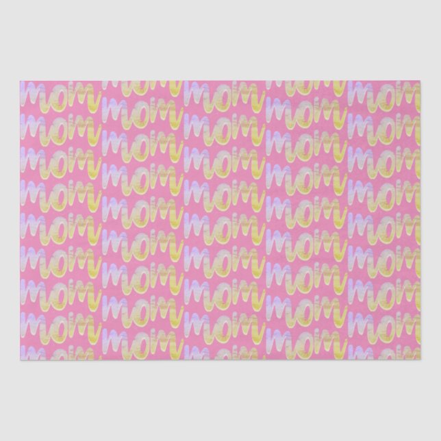 Papier Mousseline Maman tout sur impression (Recto)