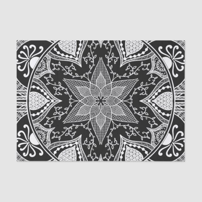 Papier Mousseline Mandala de Raven (Recto)