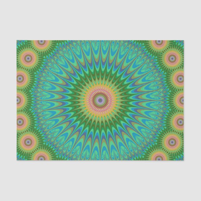 Papier Mousseline Mandala hippie (Recto)