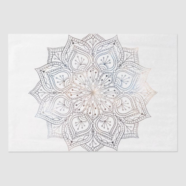 Papier Mousseline Mandala Series Design 25 (Recto)