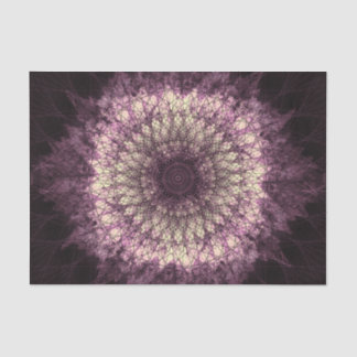 Papier Mousseline Mandala violet