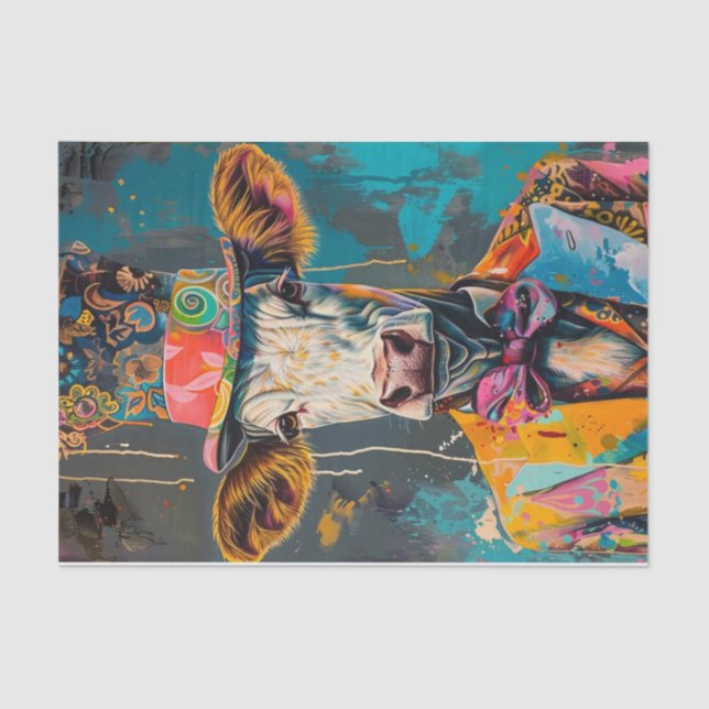 Papier Mousseline Mania de vache8 (Recto)