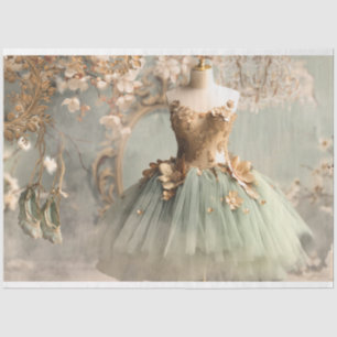 Papier Mousseline Mannequin vintage, Chaussons Ballerina Chic