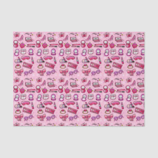 Papier Mousseline Maquillage de fille - rose