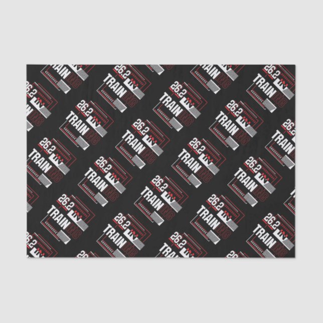 Papier Mousseline Marathon - 26.2 en formation Abstraite (Recto)