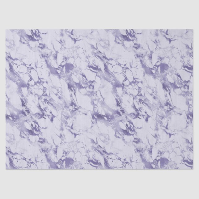 Papier Mousseline Marbre Abstrait violet blanc (Recto)