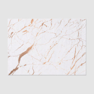 Papier Mousseline Marbre blanc et Rose