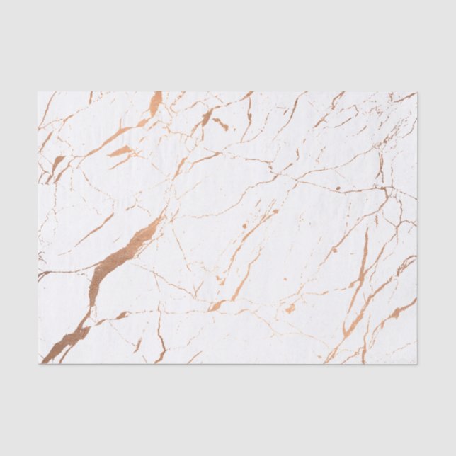 Papier Mousseline Marbre blanc et Rose (Recto)