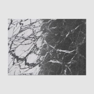 Papier Mousseline Marbre noir et blanc moderne glamour tendance soir