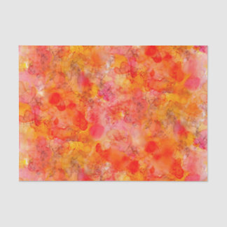 Papier Mousseline marbre orange alcool encre de fabrication papier d