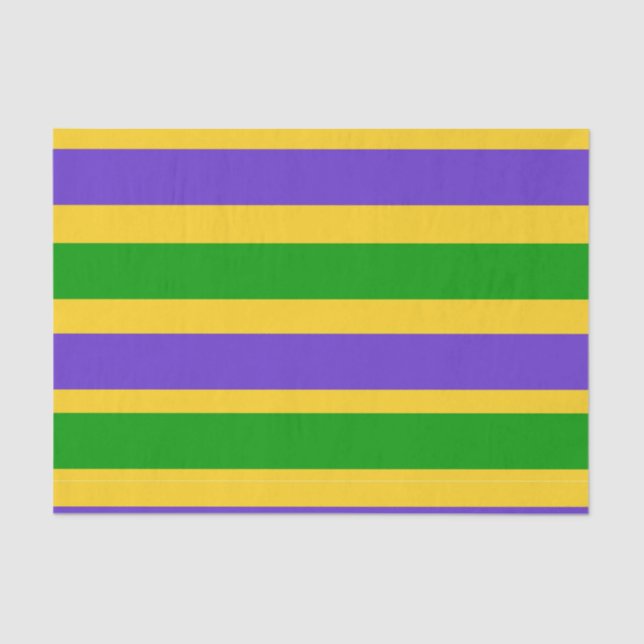 Papier Mousseline Mardi Gras Stripes (Recto)