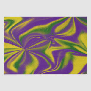 Papier Mousseline Mardi Gras Swirls