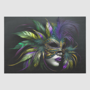 Papier Mousseline Mardis Gras Mask