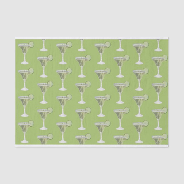 Papier Mousseline Margarita Green (Recto)
