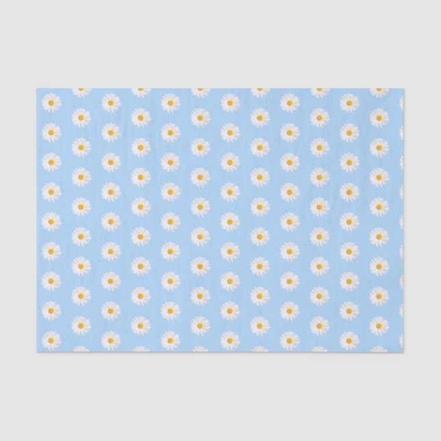 Papier Mousseline marguerite blanche (Recto)