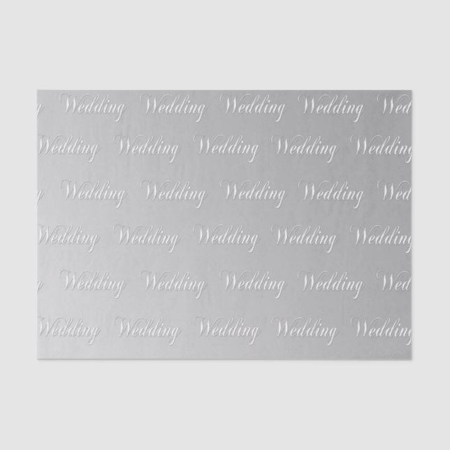 Papier Mousseline Mariage (argent) (Recto)