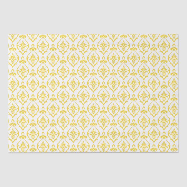 Papier Mousseline Mariage citron jaune (Recto)