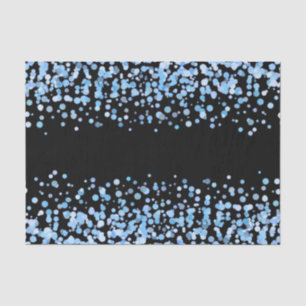 Papier Mousseline Mariage Confetti Aquarelle Bleu