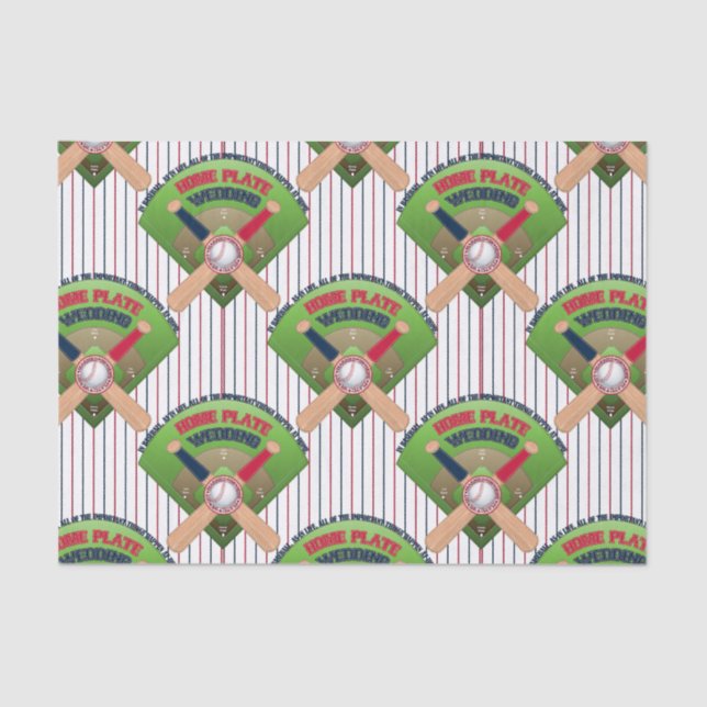 Papier Mousseline Mariage de base-ball 4-TISSUE WRAP (Recto)