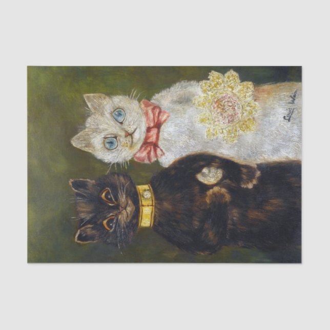 Papier Mousseline Mariage de chat, Mariage, Mariée, Mariée, Louis Wa (Recto)