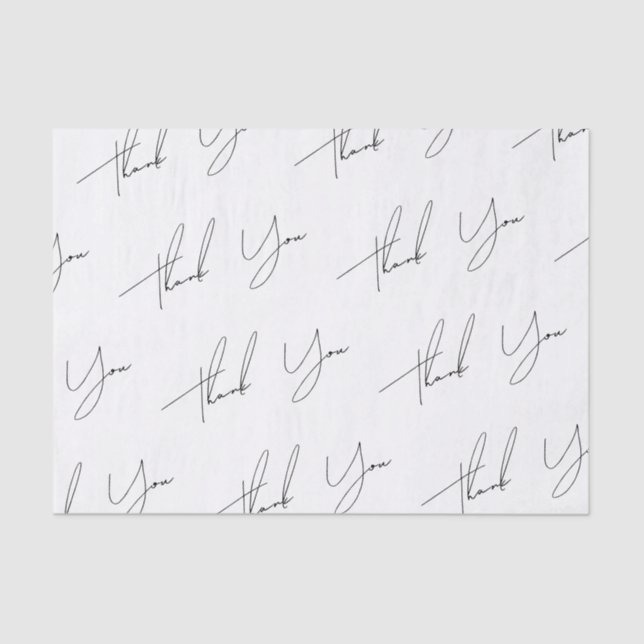 Papier Mousseline Mariage de script minimaliste moderne (Recto)
