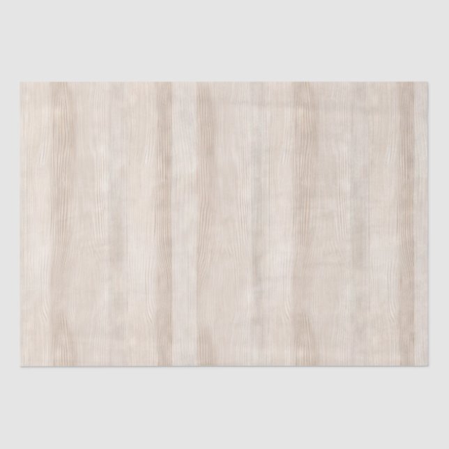 Papier Mousseline Mariage en Bois Blanc Crème Faux Rustique (Recto)