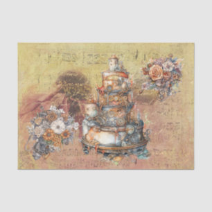 Papier Mousseline Mariage Ephemera Vintage Decoupage Steampunk