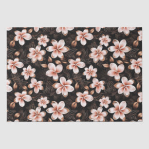 Papier Mousseline Mariage Fleurs Rose Gold Rose Pâle