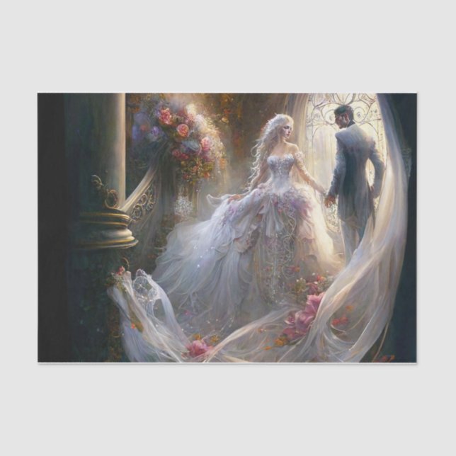 Papier Mousseline mariage imaginaire (Recto)