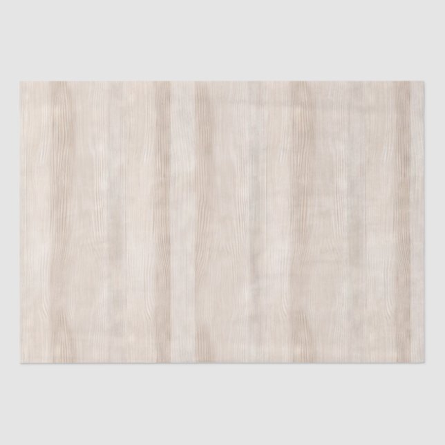 Papier Mousseline Mariage Rustique Faux Crème Blanc Bois (Recto)