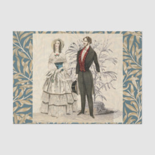 Papier Mousseline Mariage victorien Mariage vintage 1844 Oeuvre arti