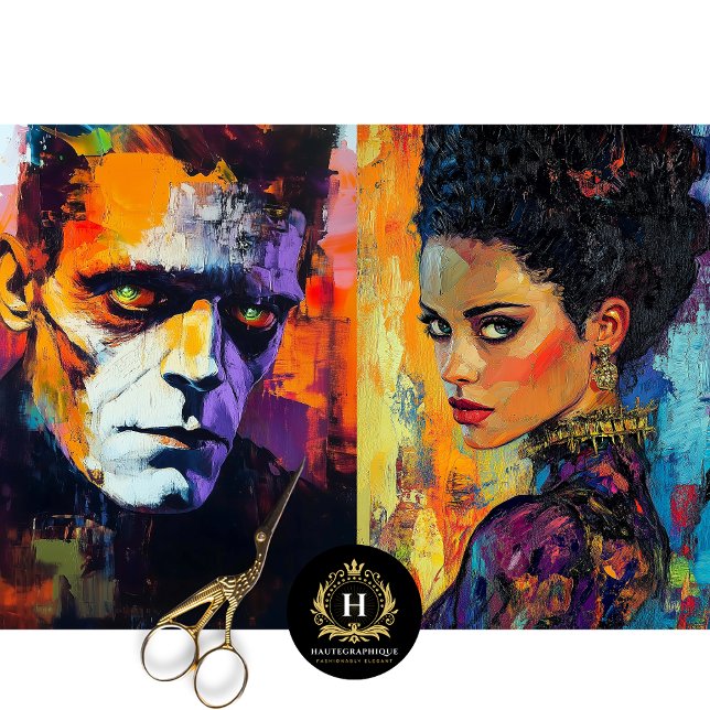 Papier Mousseline Mariée de Frankenstein Découpage (Créateur téléchargé)