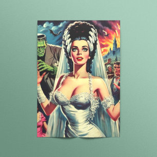 Papier Mousseline Mariée d'horreur vintage