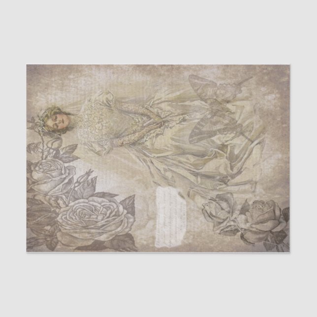 Papier Mousseline Mariée vintage (Recto)