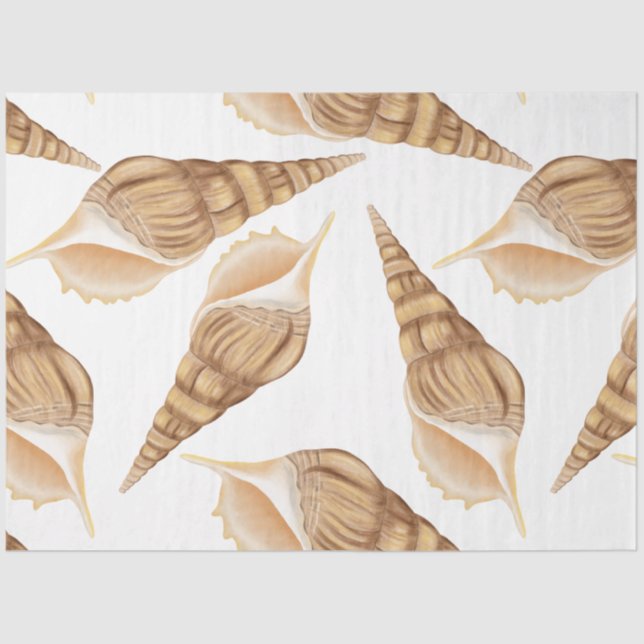 Papier Mousseline Marine Life Series Design 32 Tissu Paper (Recto)