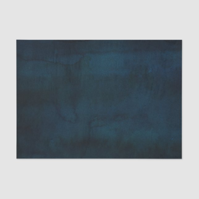 Papier Mousseline Marine Luster bleu foncé Aquarelle texture Mariage (Recto)