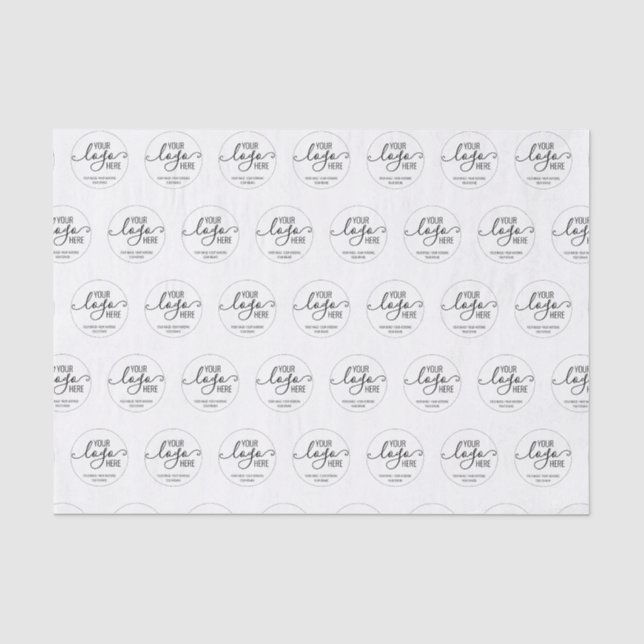 Papier Mousseline Marque de logo personnalisée de l'entreprise (Recto)