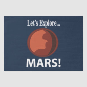 Papier Mousseline Mars Explorons Mars