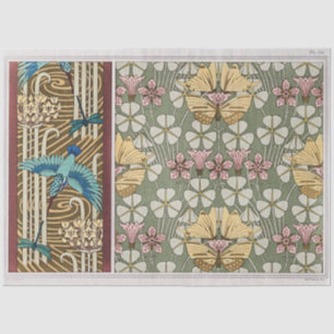 Papier Mousseline Martin-pêcheur, libellules et frissons