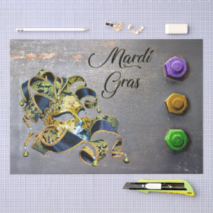 Papier Mousseline Masque de carnaval Mardi Gras de SlipperyJoe's vio