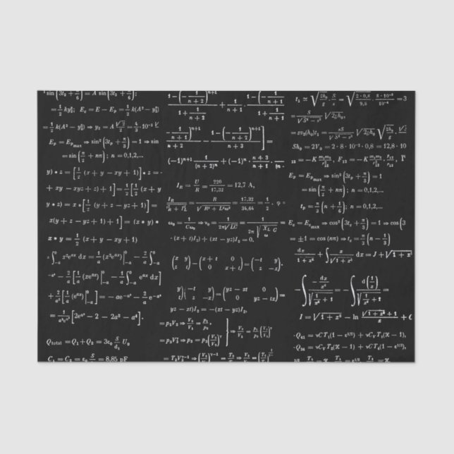 Papier Mousseline Mathématiques n° 01 (Recto)