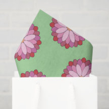 Médaillon asiatique rose pastel Floral