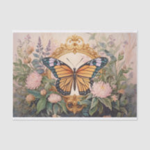 Médaillon Fleur sauvage Monarque d'or, magnifique