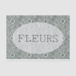 Papier Mousseline Médaillon floral modifiable Découpage William Morr