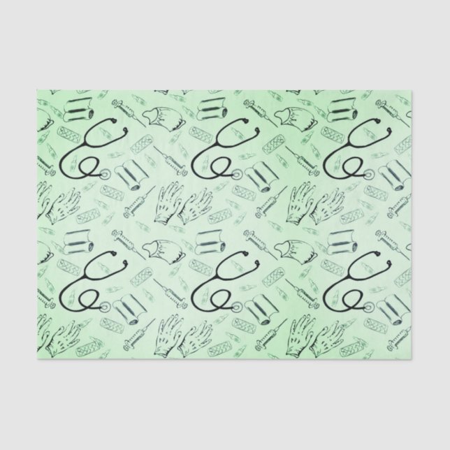 Papier Mousseline Médecin chirurgien Vintage (Recto)