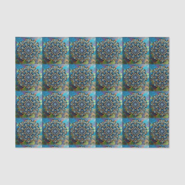 Papier Mousseline Méditation Mandala Tissue Paper (Recto)